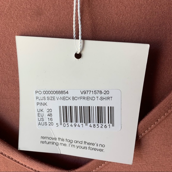 NEW W/ TAGS - Missguided Boyfriend Shirt - Pink - Picture 6 of 6